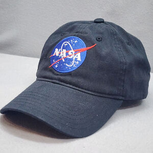 DALIX NASA Hat Baseball Cap Cotton Embroidered‎ Meatball Worm Design